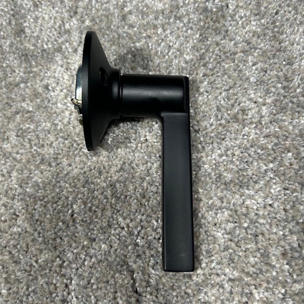 Schlage Latitude Matte Black Passage Door Lever F-Series Hall and Closet Handle